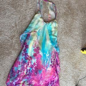 Floral halter dress